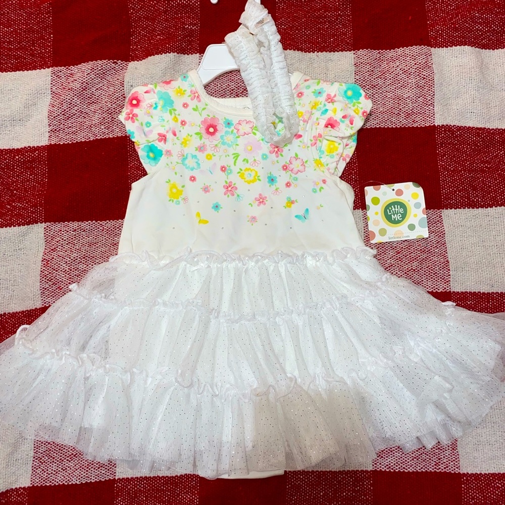 LITTLE ME DRESS (2 PIECE SET)